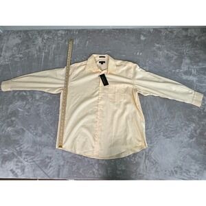 Men's Axist Cotton LS Yellow Modern‎ Size 17 32/33